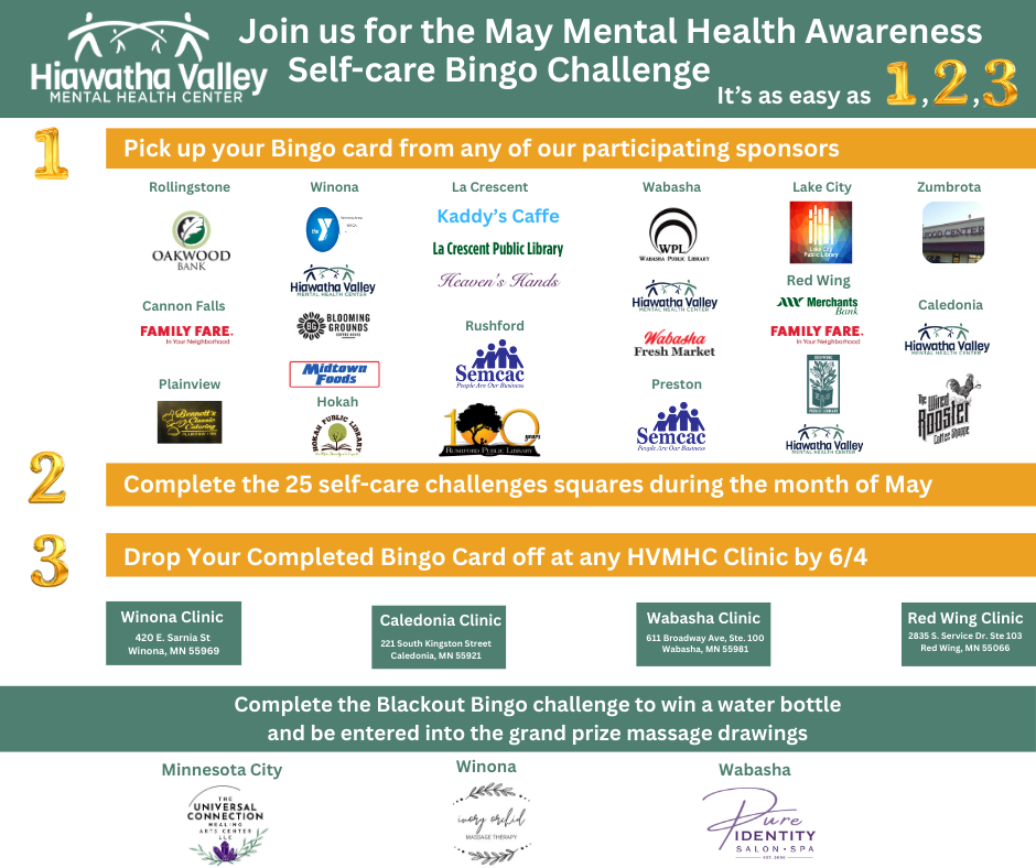 May Mental Health Bingo Poster 2025 (8.5 x 11 in) (Facebook Post)