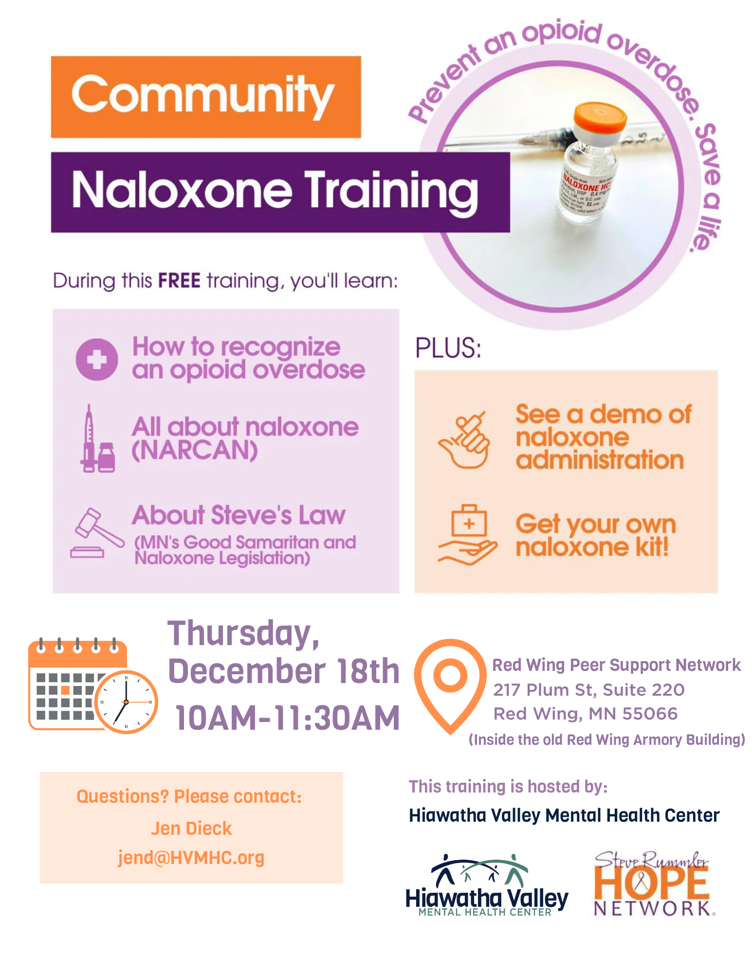 Community Trainings - Hiawatha Valley Mental Health Center