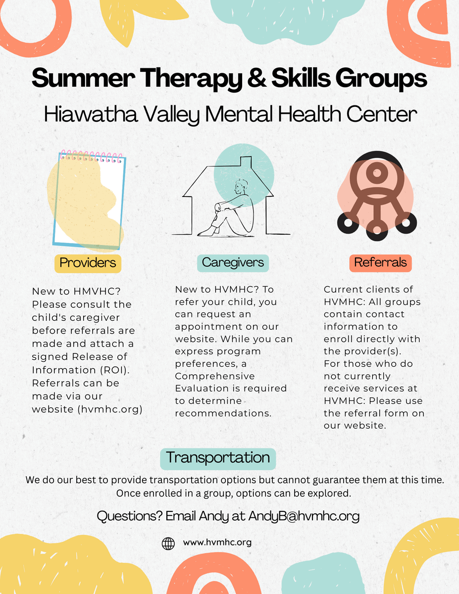 2026 Youth Summer Programs - Hiawatha Valley Mental Health Center