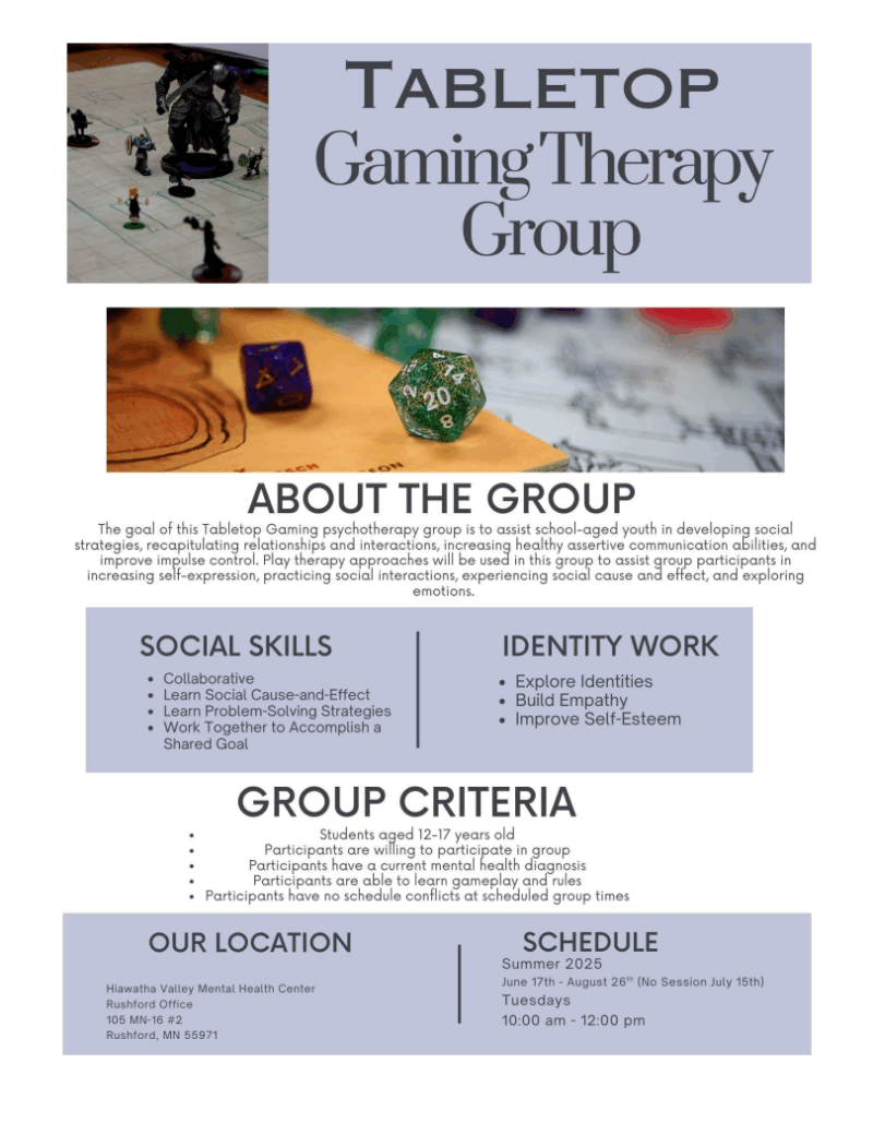2025 Youth Summer Programs - Hiawatha Valley Mental Health Center